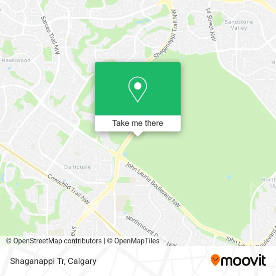 Shaganappi Tr map