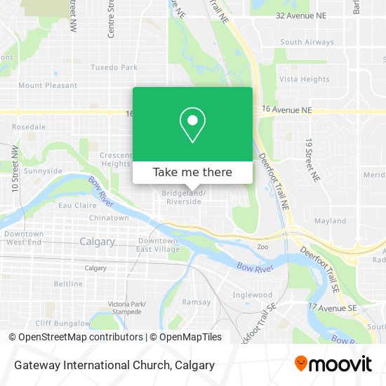 Gateway International Church map