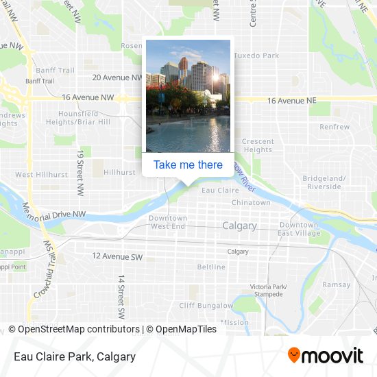 How To Get To Eau Claire Park In Calgary By Bus Or Light Rail