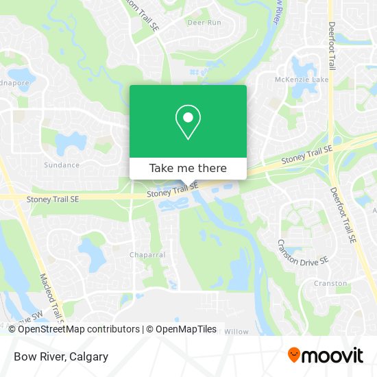 Bow River map