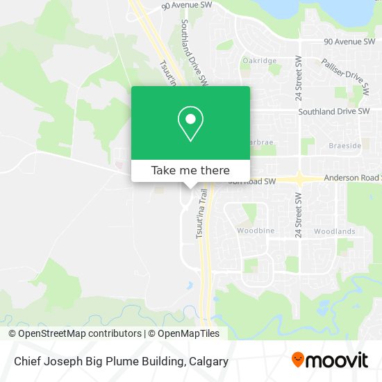 Chief Joseph Big Plume Building map