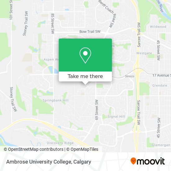 Ambrose University College map