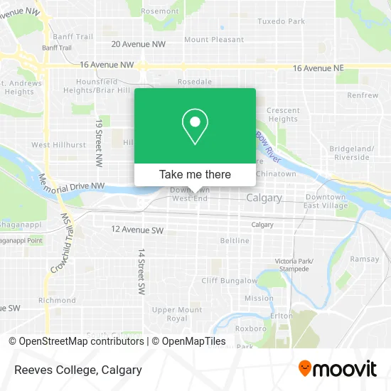 Reeves College map