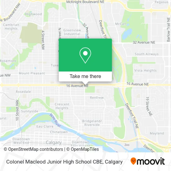 Colonel Macleod Junior High School CBE map