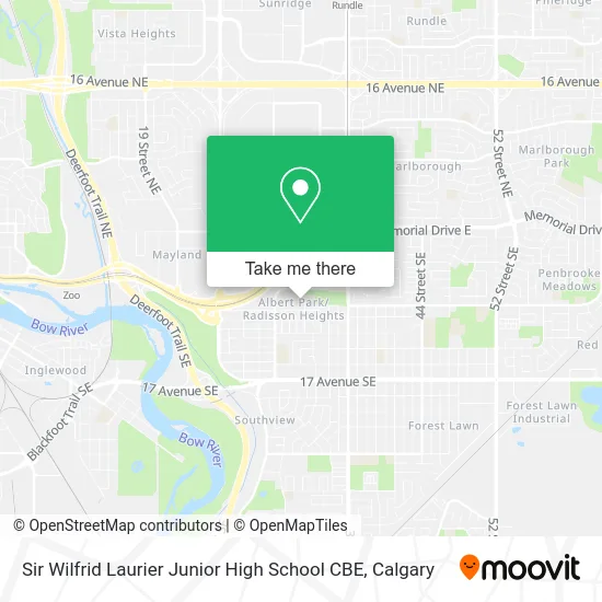 Sir Wilfrid Laurier Junior High School CBE map
