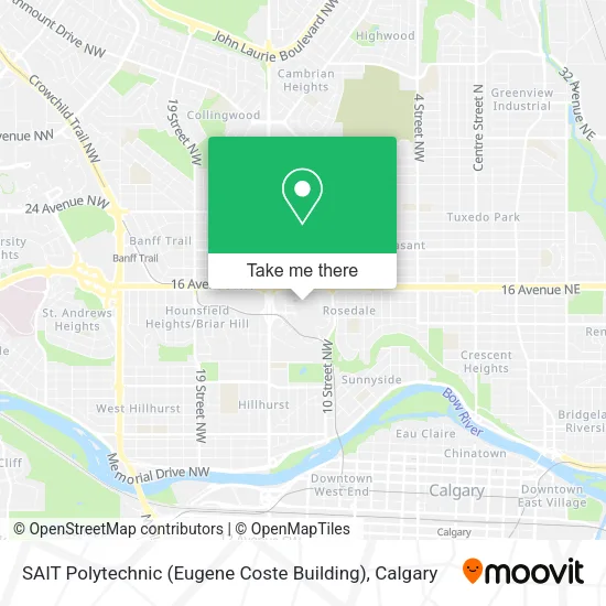 SAIT Polytechnic (Eugene Coste Building) map