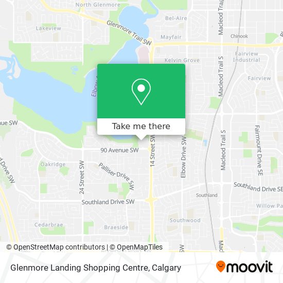 Glenmore Landing Shopping Centre map