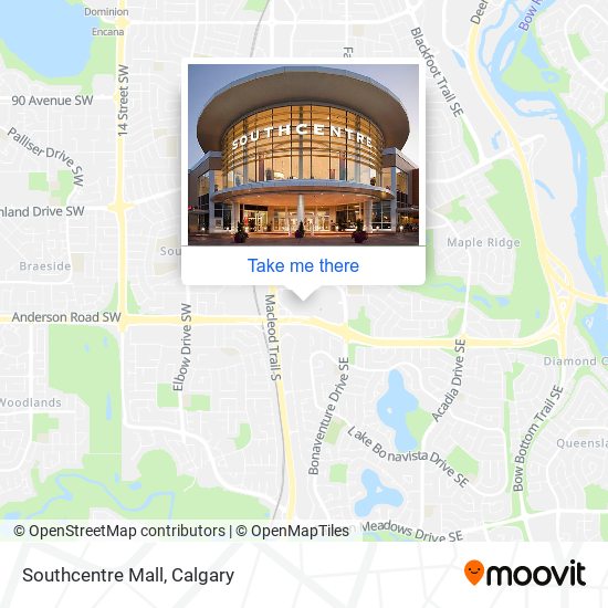 Southcentre Mall map
