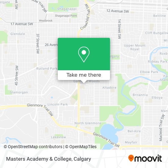 Masters Academy & College map