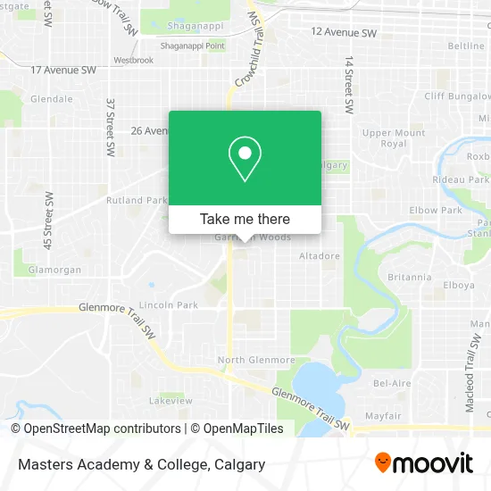 Masters Academy & College map