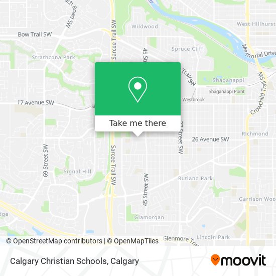 Calgary Christian Schools map