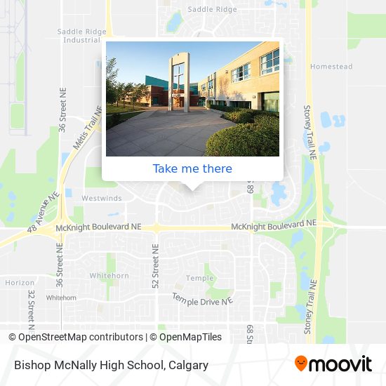 Bishop McNally High School map