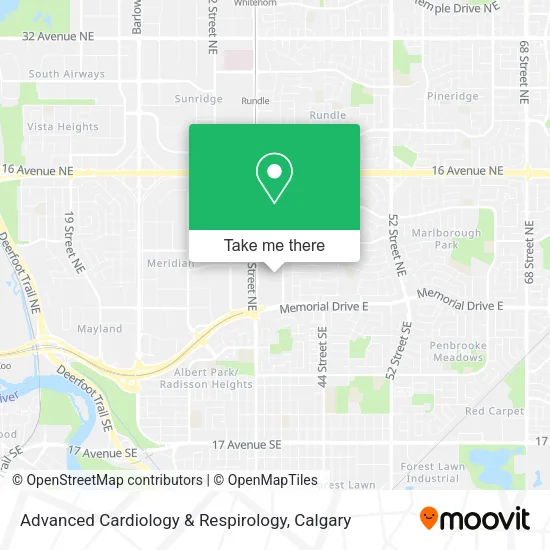 Advanced Cardiology & Respirology map