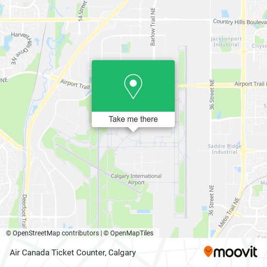 Air Canada Ticket Counter plan