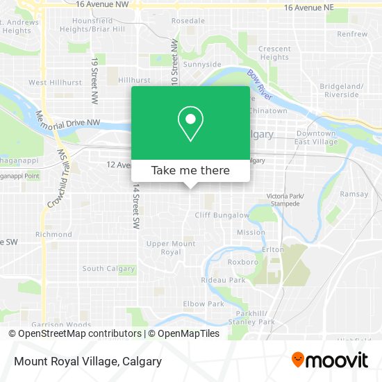 Mount Royal Village map