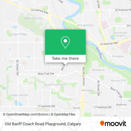 Old Banff Coach Road Playground map