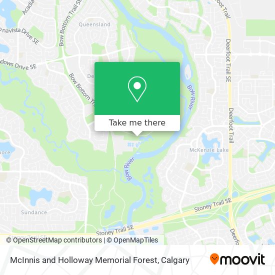 McInnis and Holloway Memorial Forest map