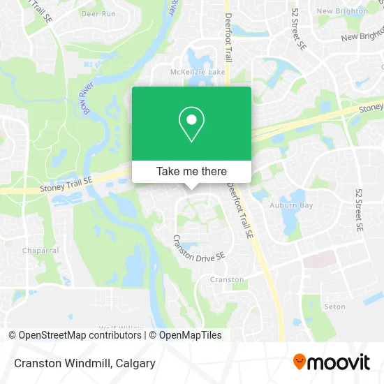 Cranston Windmill map