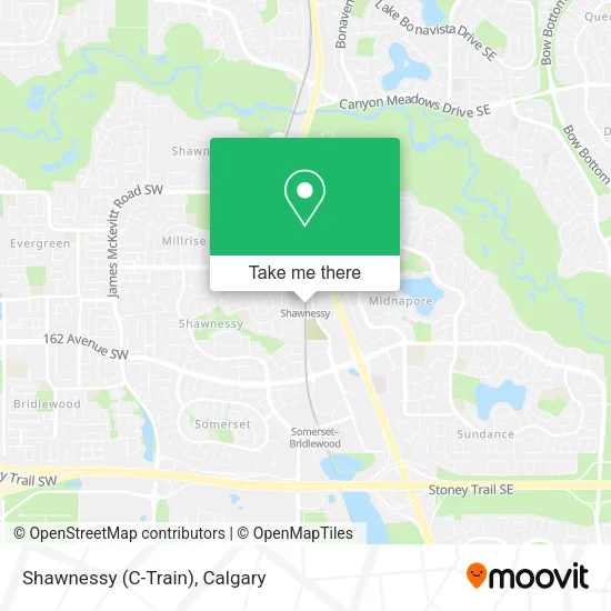 Shawnessy (C-Train) map