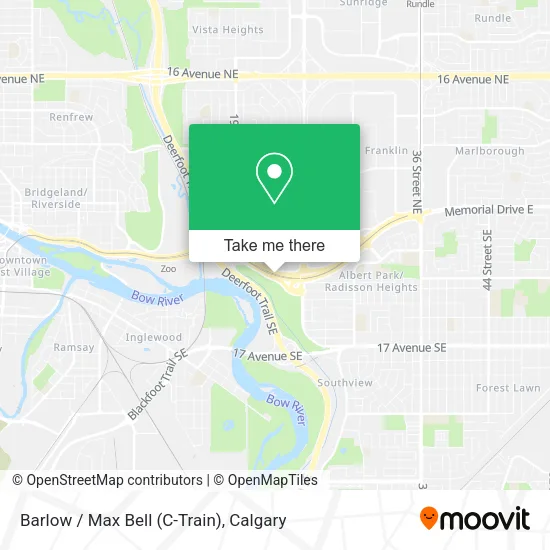 Barlow / Max Bell (C-Train) map