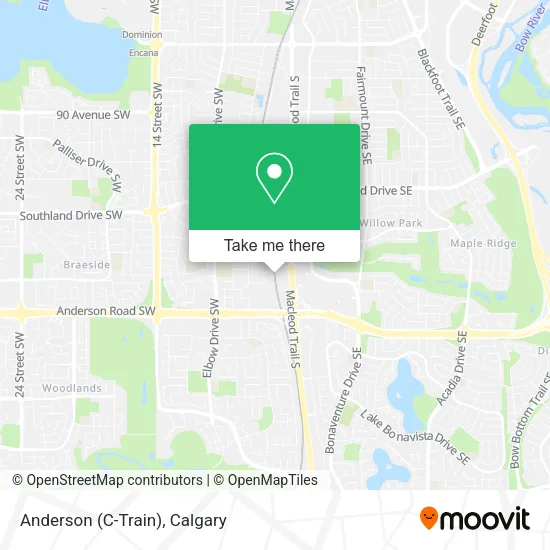 Anderson (C-Train) map