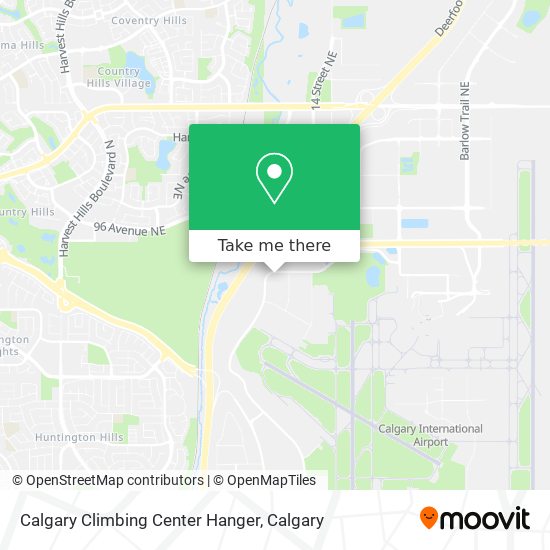 Calgary Climbing Center Hanger map