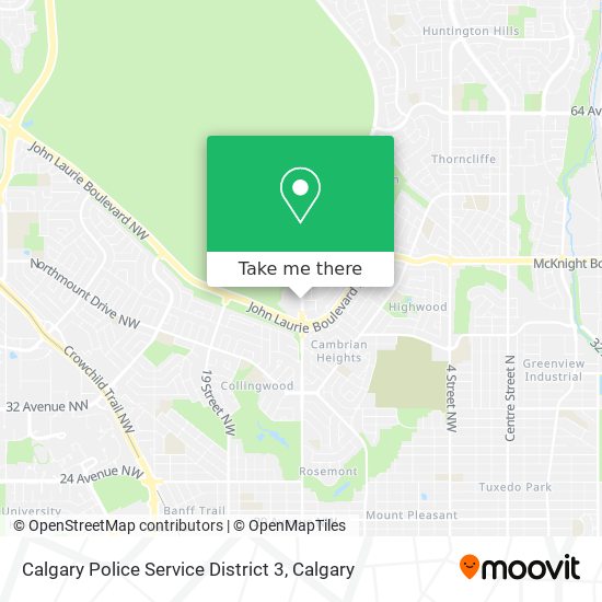 Calgary Police Service District 3 map