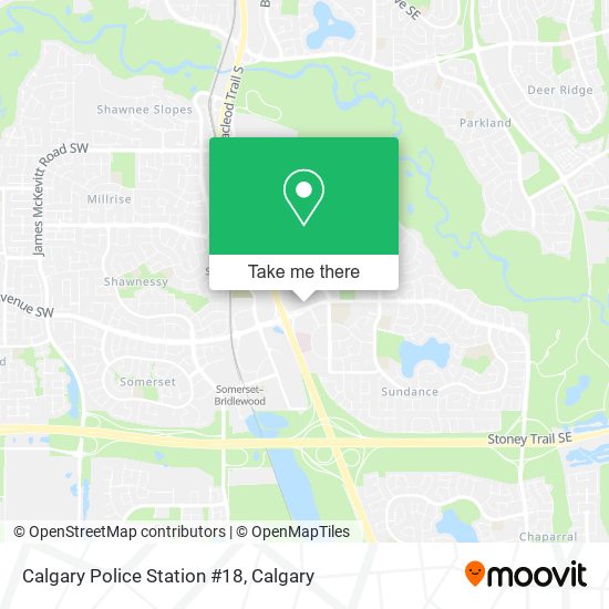 Calgary Police Station #18 map