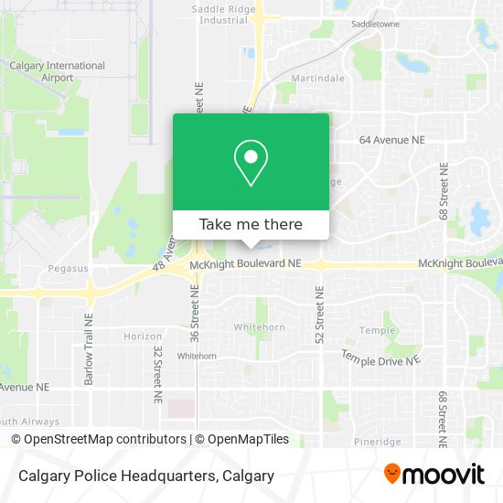 Calgary Police Headquarters map