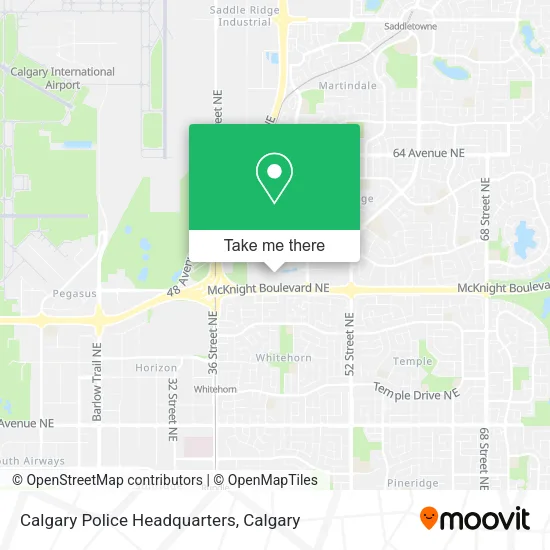 Calgary Police Headquarters map
