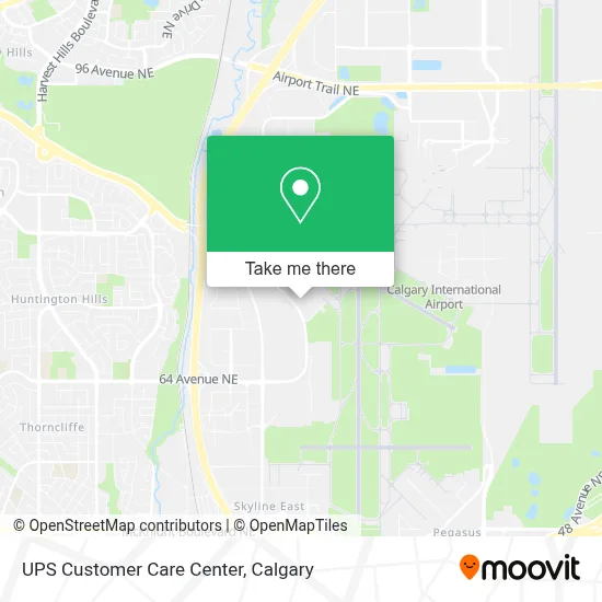 UPS Customer Care Center map