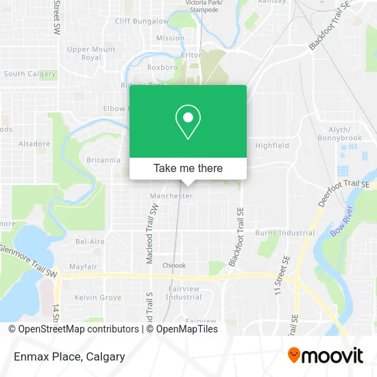 Enmax Place map