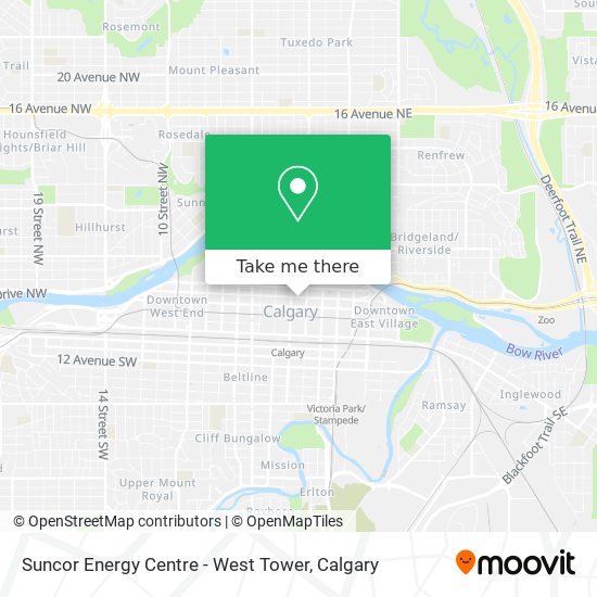 Suncor Energy Centre - West Tower map