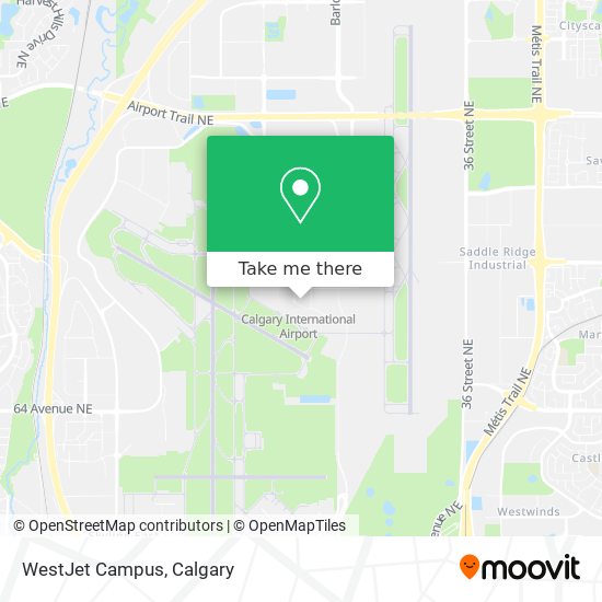 WestJet Campus map