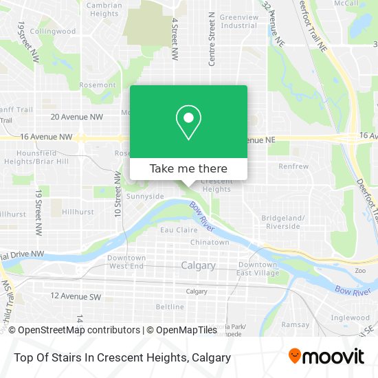 Top Of Stairs In Crescent Heights map