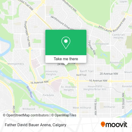 Father David Bauer Arena map