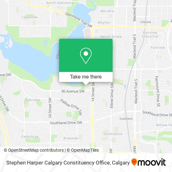 Stephen Harper Calgary Constituency Office plan