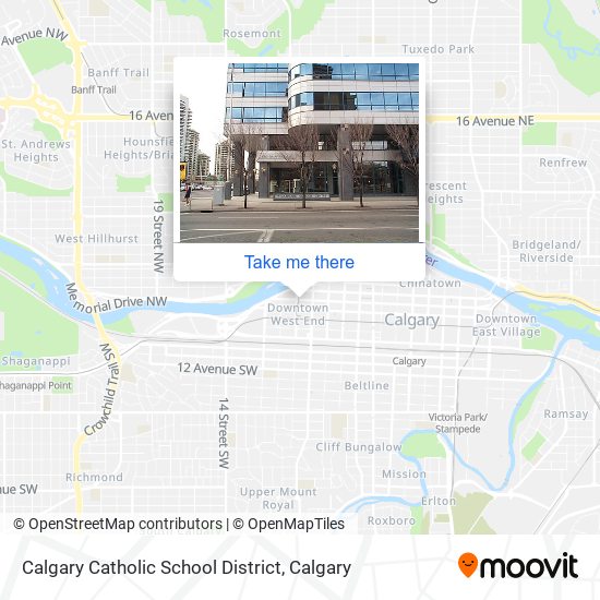 Calgary Catholic School District map