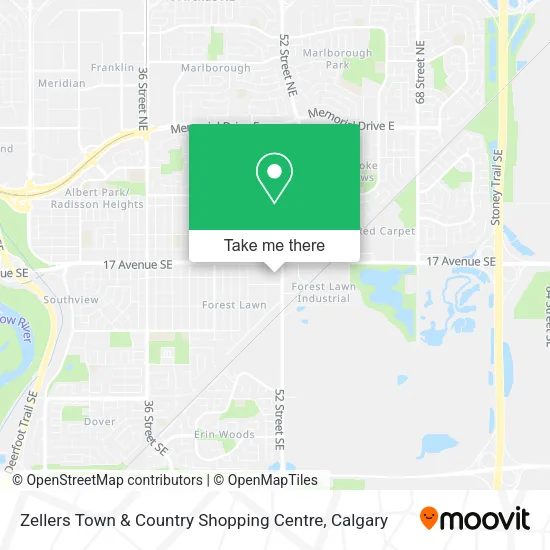 Zellers Town & Country Shopping Centre map