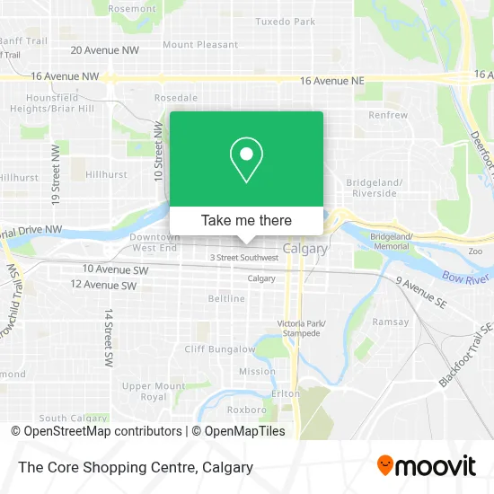 The Core Shopping Centre map