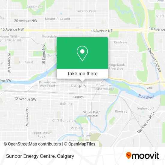 Suncor Energy Centre map