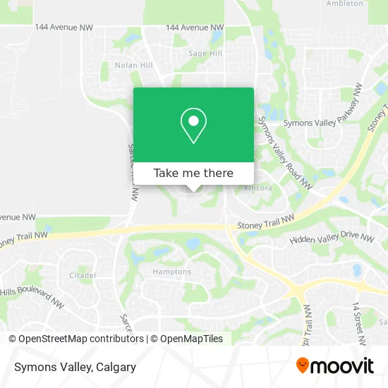 Symons Valley map