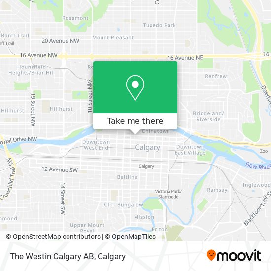 The Westin Calgary AB plan