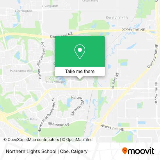 Northern Lights School | Cbe map