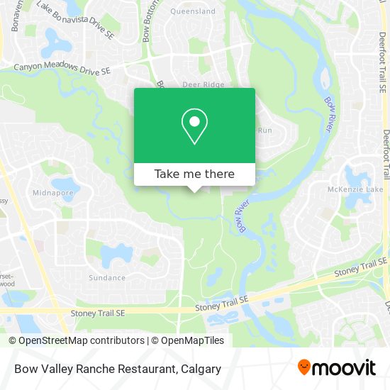 Bow Valley Ranche Restaurant map
