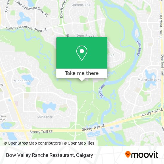 Bow Valley Ranche Restaurant plan