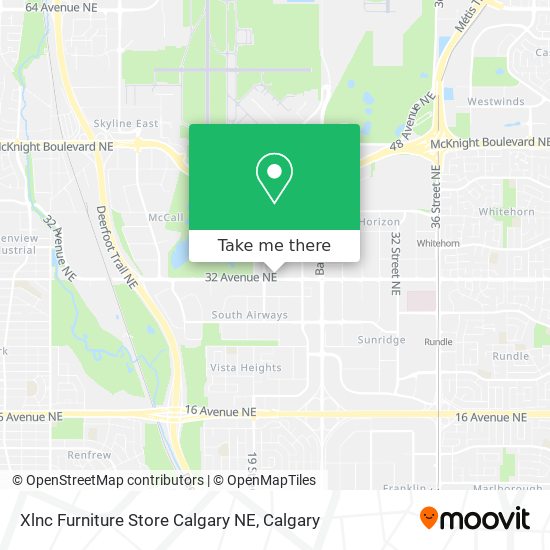 Xlnc Furniture Store Calgary NE map