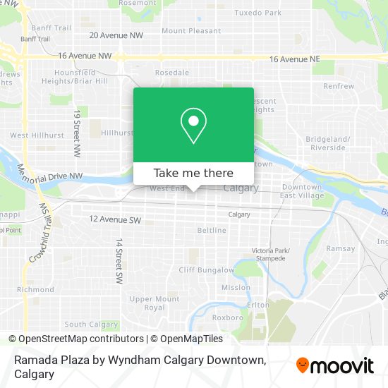 Ramada Plaza by Wyndham Calgary Downtown plan