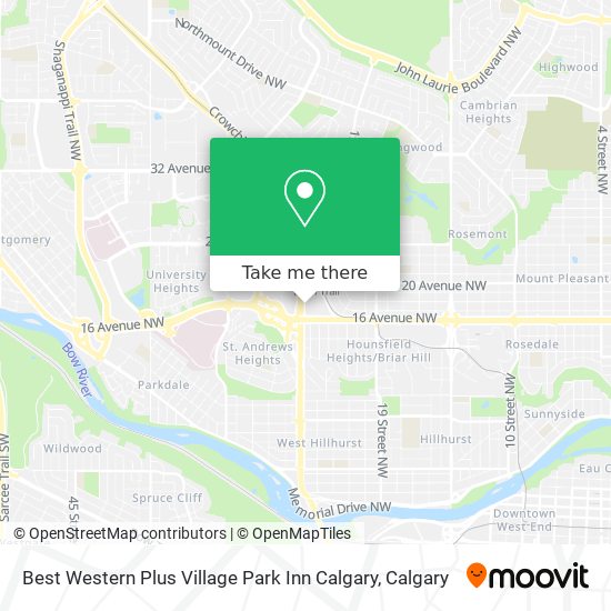 Best Western Plus Village Park Inn Calgary plan