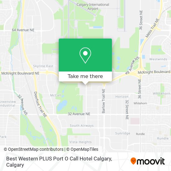Best Western PLUS Port O Call Hotel Calgary map